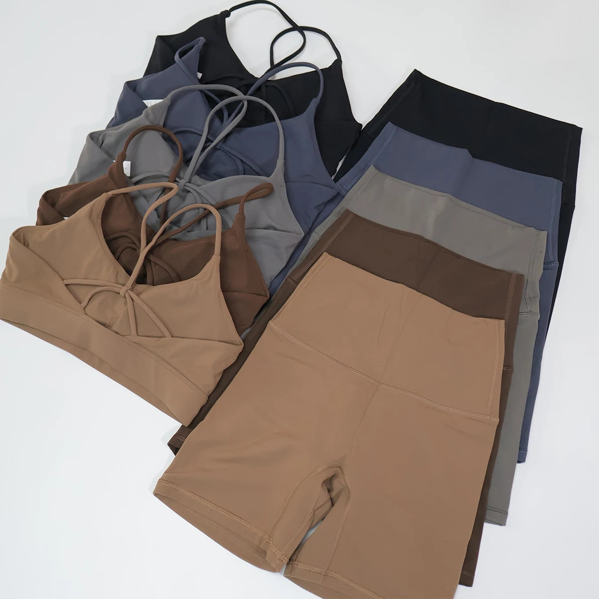 2Pcs Women's Cross-Back Two-Piece Sports Set Comfortable Yoga Fitness Wear Athletic Apparel Bra And Workout Clothing Set Female