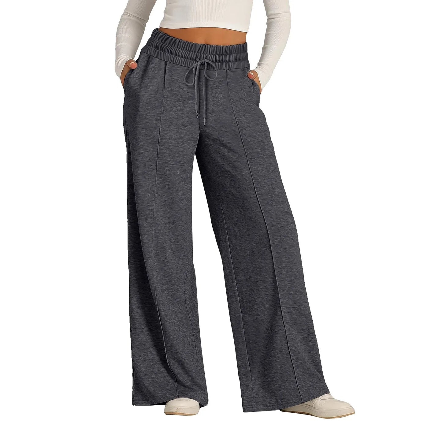 Wide Leg Fleece Joggers