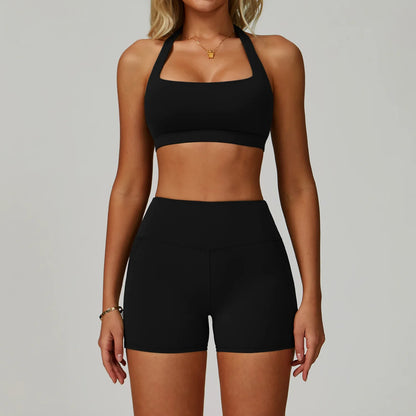 High Waist Leggings Top Yoga Set