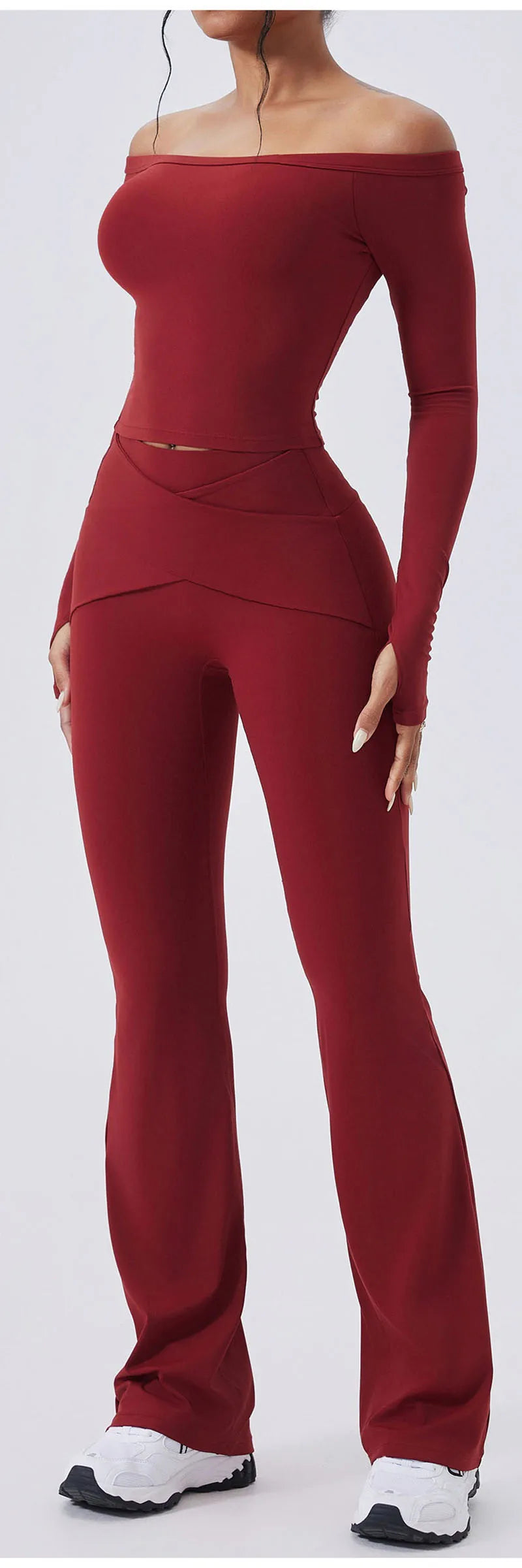 Cloud Hide Woman New Yoga Suit Gym Fitness Set Long Sleeve Sports Tracksuit Top Leggings Workout Pilates Outfits Running Clothes