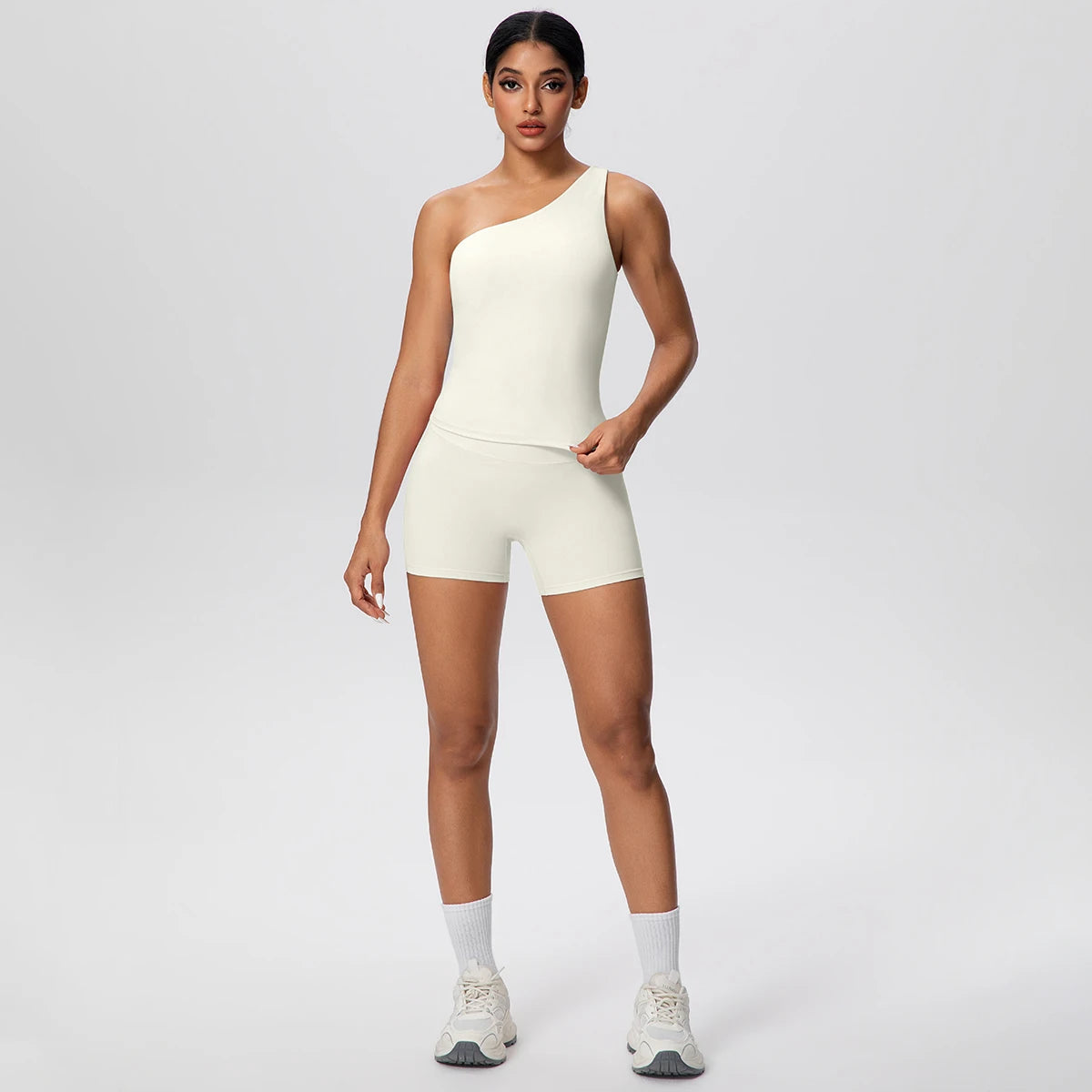 The Sculpt One-Shoulder Set