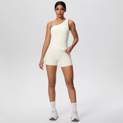 The Sculpt One-Shoulder Set