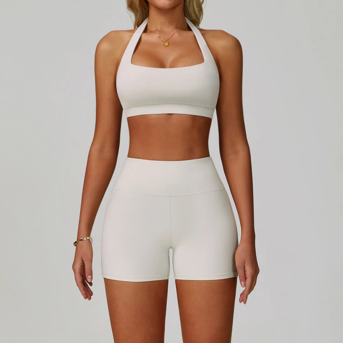 High Waist Leggings Top Yoga Set