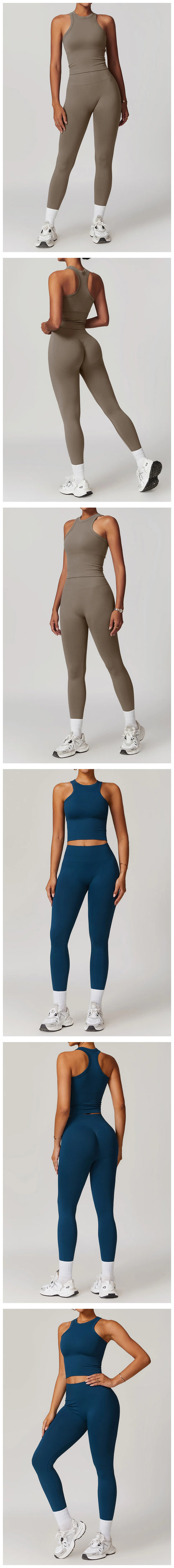 2/3/4PCS Yoga Set Gym Clothes Sportswear Seamless Yoga Suits For Women Fitness Long Sleeved Tracksuits Sports Bra Gym Leggings