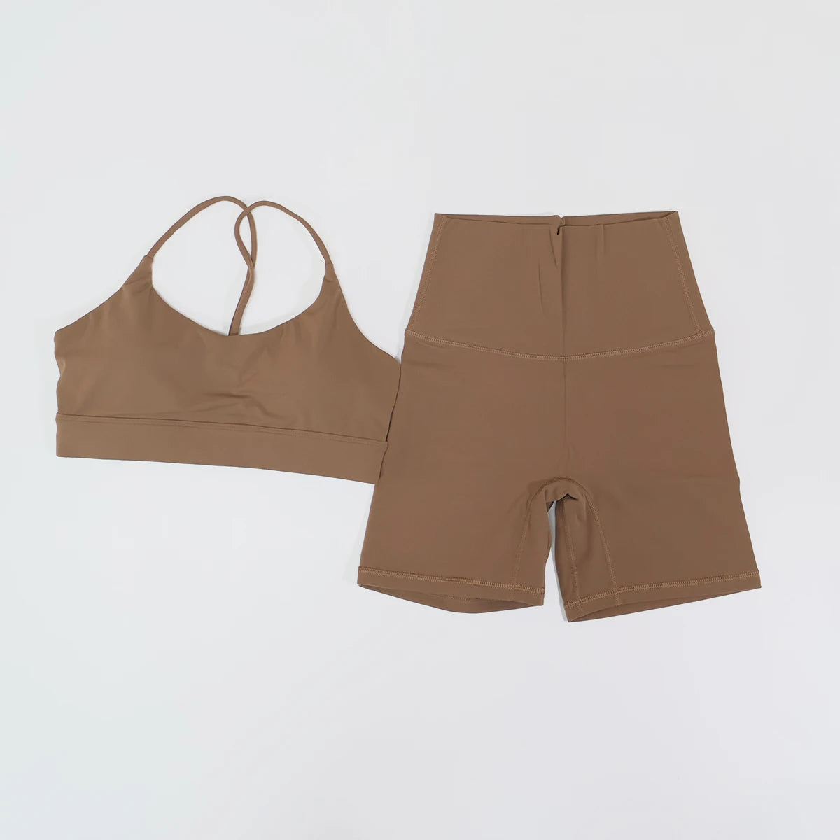 2Pcs Women's Cross-Back Two-Piece Sports Set Comfortable Yoga Fitness Wear Athletic Apparel Bra And Workout Clothing Set Female