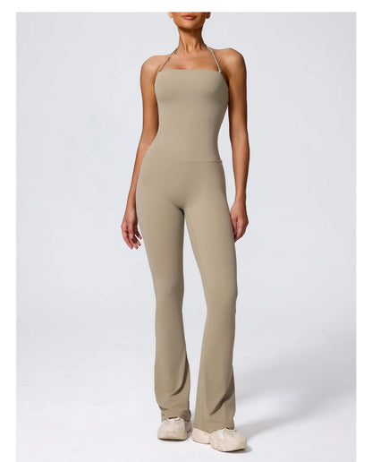 Sleeveless Backless Yoga Jumpsuit