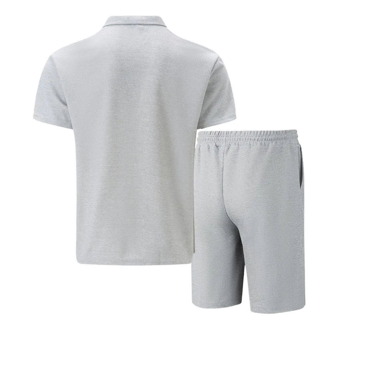 Lapel Short-Sleeved T-Shirt Shorts Casual Suit