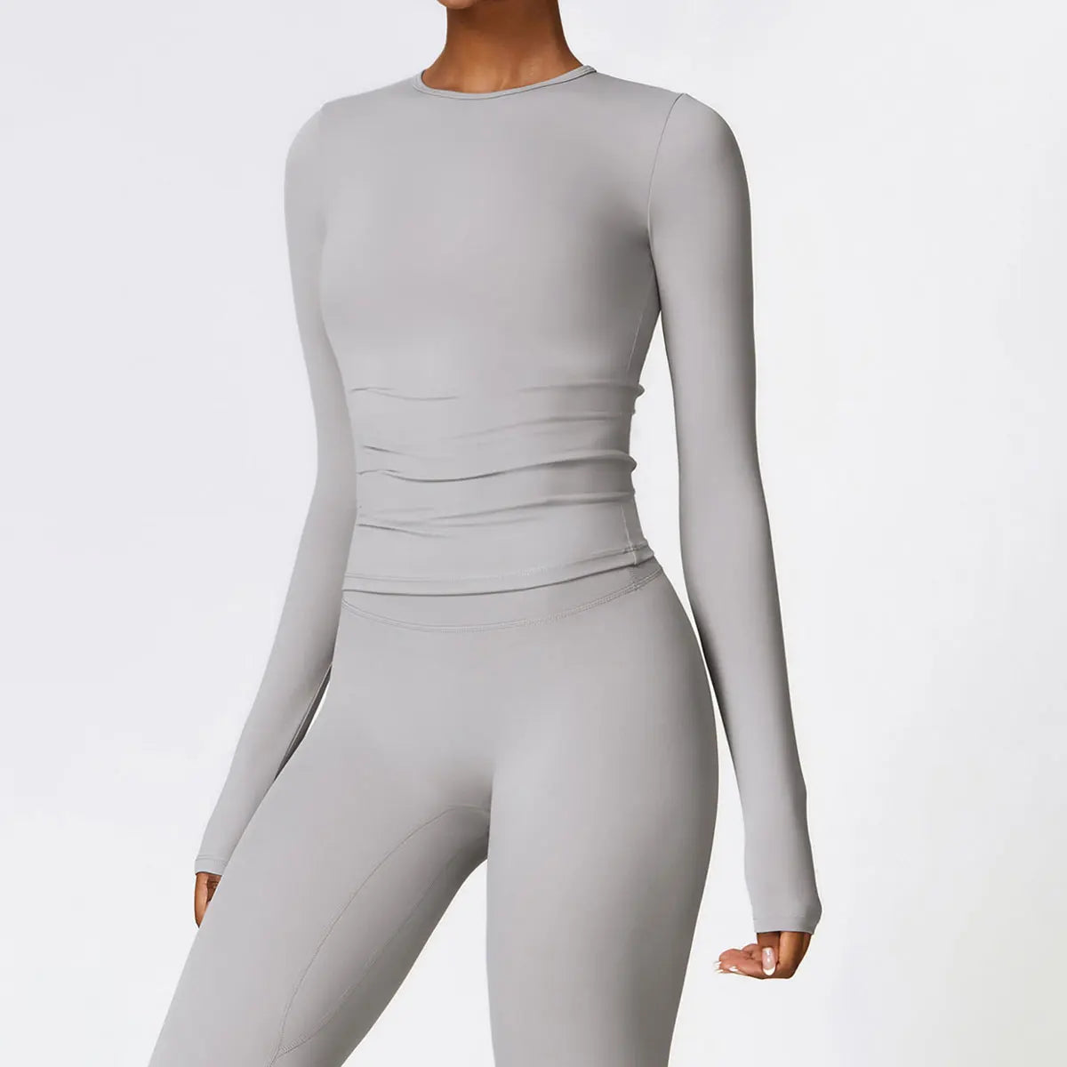 Women’s Slim Fit Long Sleeve Yoga Top – Running, Exercise, Fitness, Quick-Dry Sports Shirt