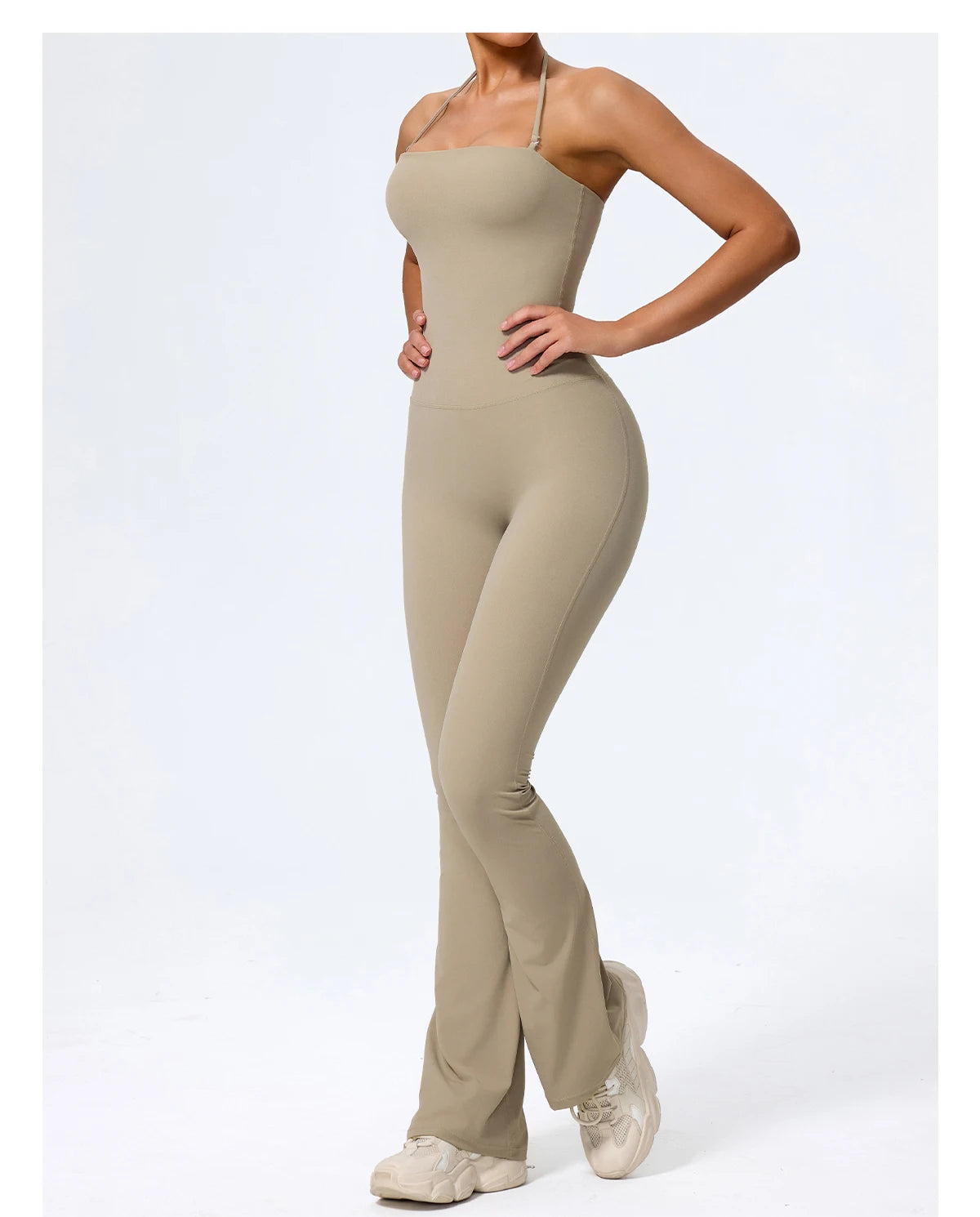 Sleeveless Backless Yoga Jumpsuit