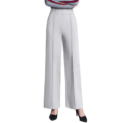 High Waist Straight Leg Pant with Pockets
