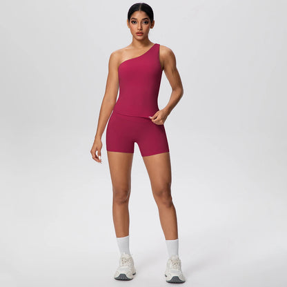 The Sculpt One-Shoulder Set