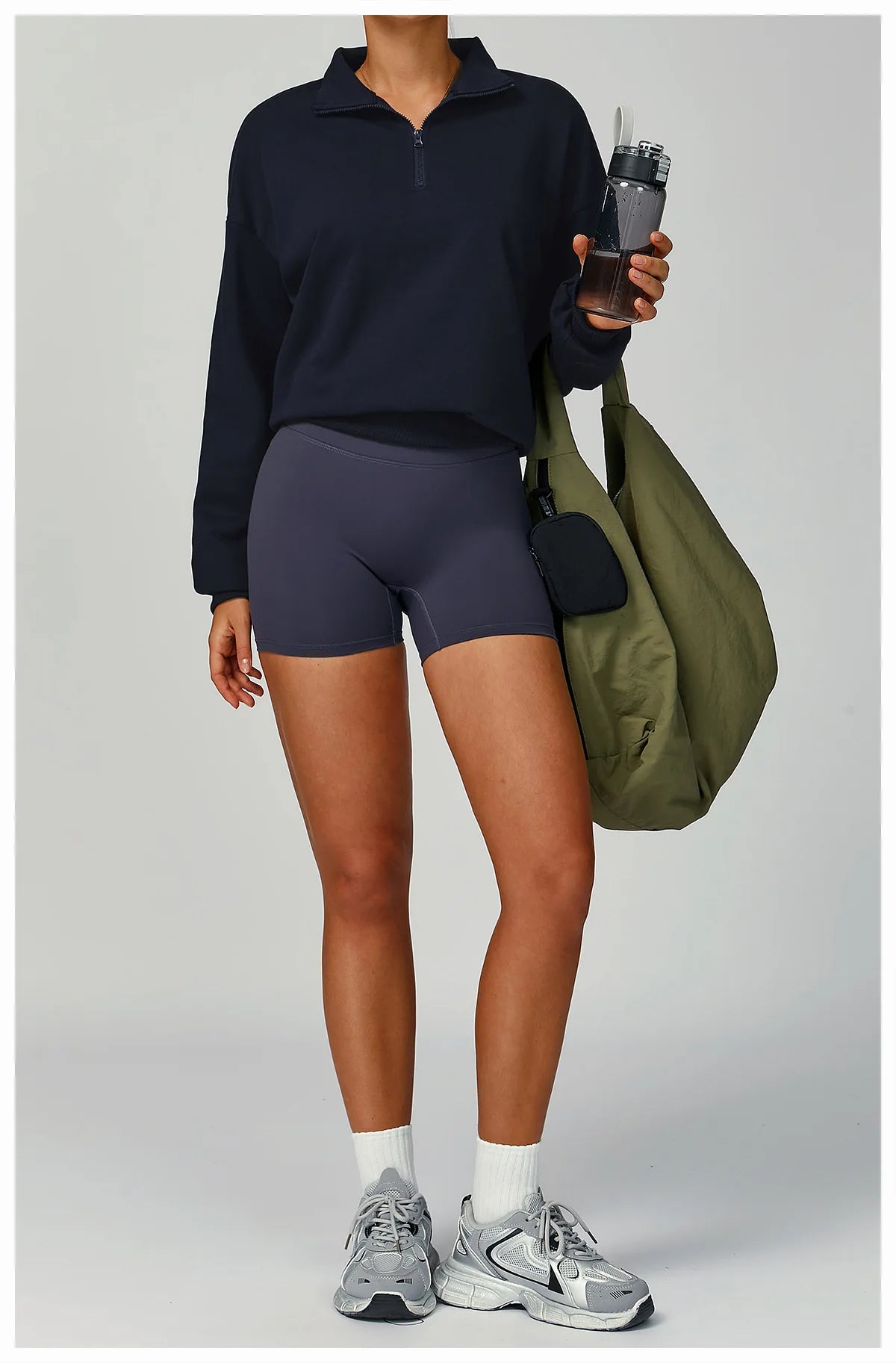 Women’s Zipper Yoga Jacket – Long Sleeve Gym Fitness Top, Running, Workout, Windproof Sportswear