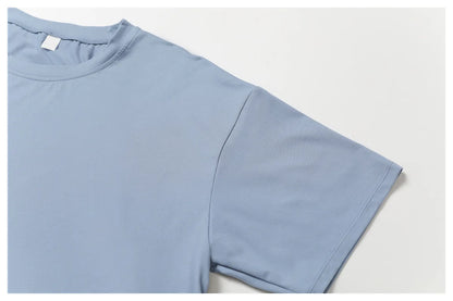 Loose Yoga Top Women Short Sleeve Gym Top Quick Dry Running Sports Shirt Fitness Woman Athletic Cropped Tops Push Up Active Wear