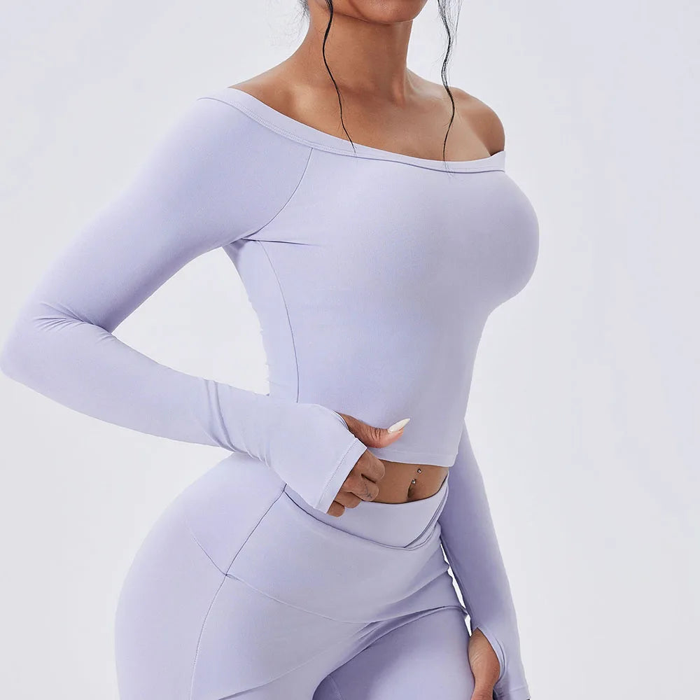 Cloud Hide Woman New Yoga Suit Gym Fitness Set Long Sleeve Sports Tracksuit Top Leggings Workout Pilates Outfits Running Clothes