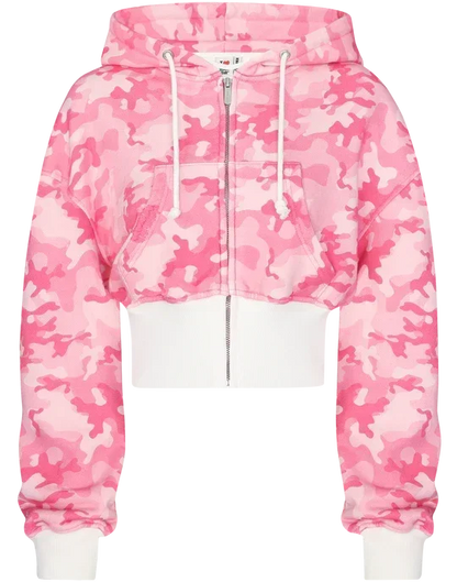 Zipper Jacket and Skirt Two Piece Set