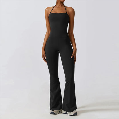 Sleeveless Backless Yoga Jumpsuit