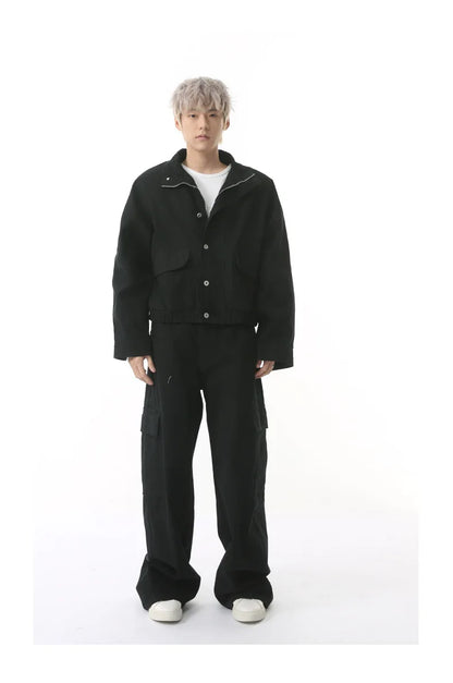 Streetwear Denim Two-Piece Set