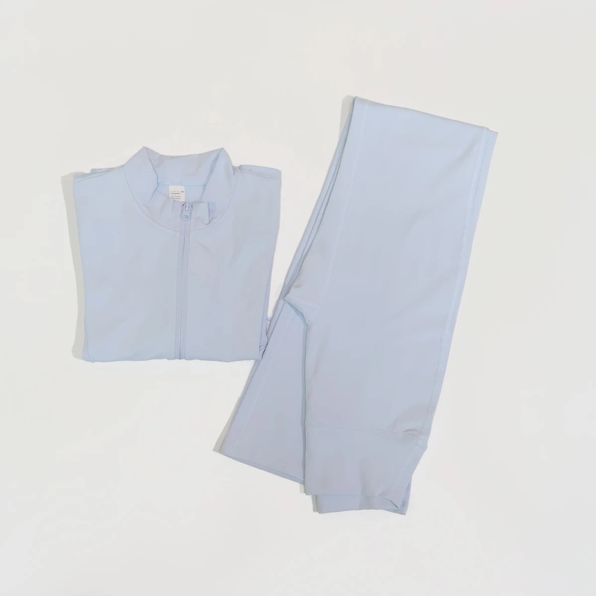 Women's Long Sleeve Sports Jacket with Pocket Outdoor Fall/Winter Gym Suit Yoga Workout Two-Piece Fitness Outfit Female