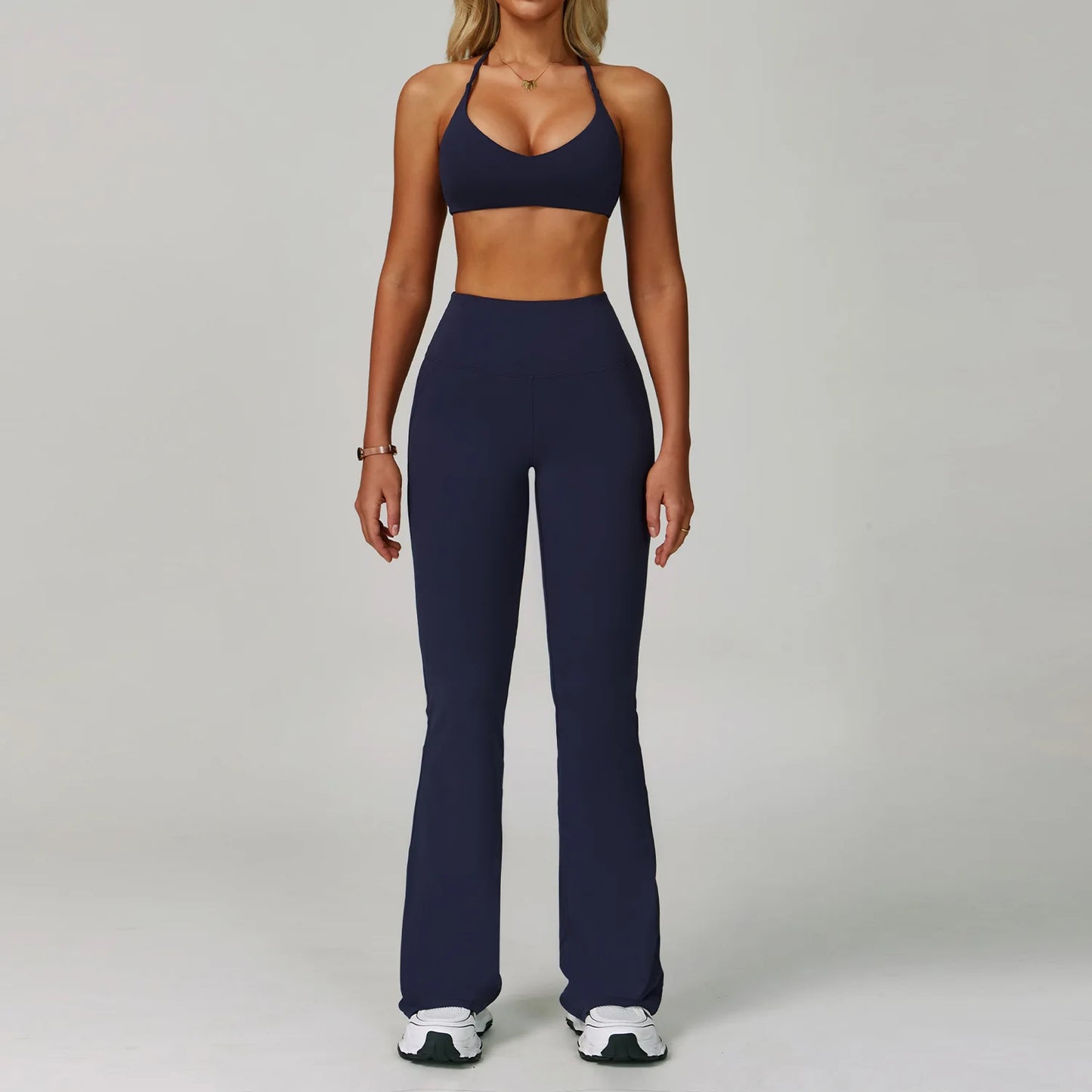 High Waist Leggings Top Yoga Set