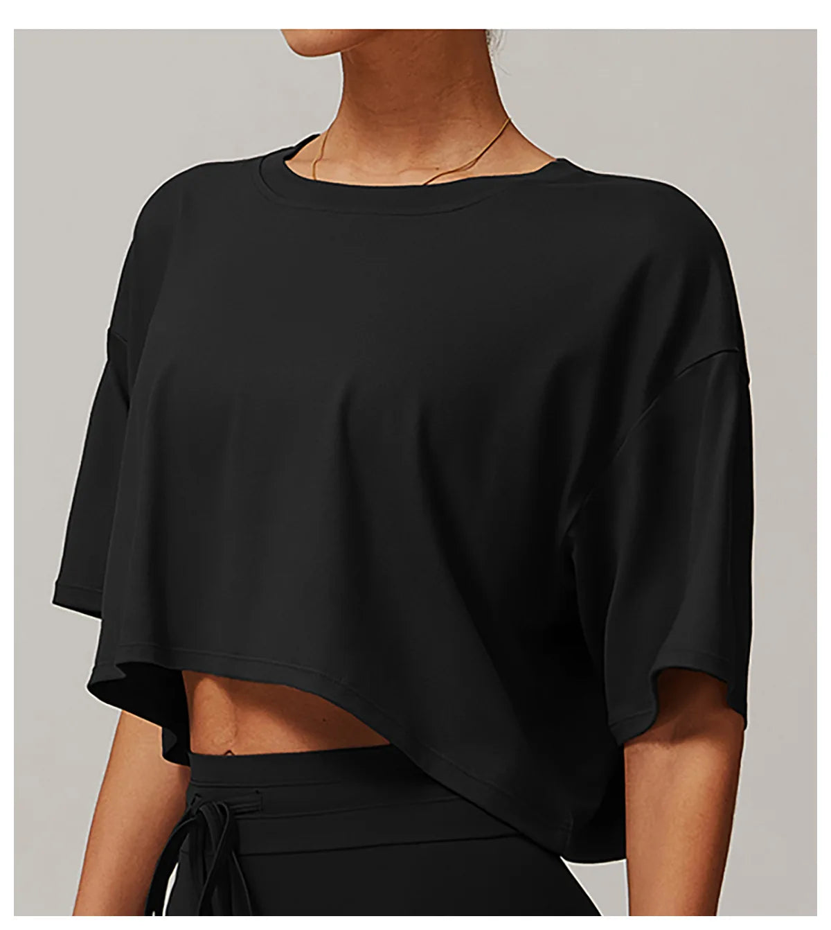 Loose Yoga Top Women Short Sleeve Gym Top Quick Dry Running Sports Shirt Fitness Woman Athletic Cropped Tops Push Up Active Wear