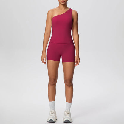 The Sculpt One-Shoulder Set