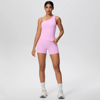 The Sculpt One-Shoulder Set