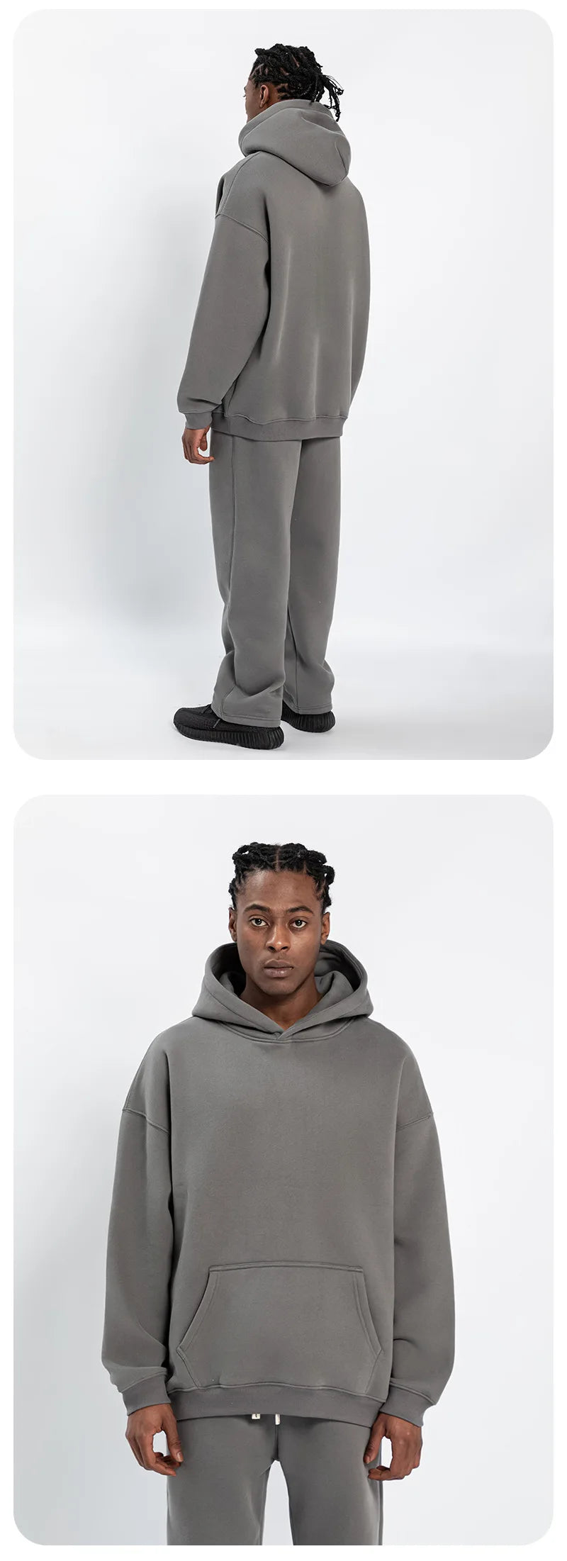 Fleece Lined Hoodie & Jogger Tracksuit Set
