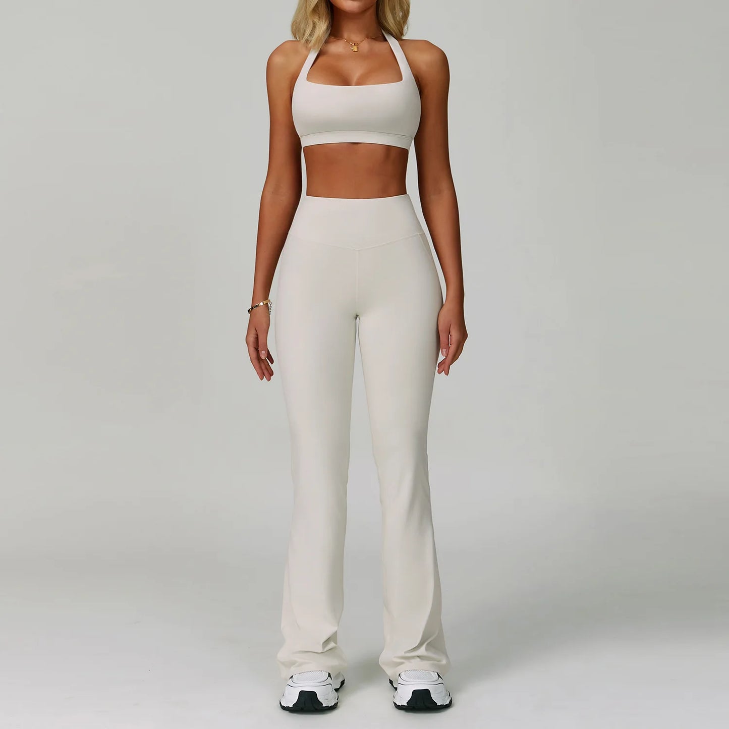 High Waist Leggings Top Yoga Set