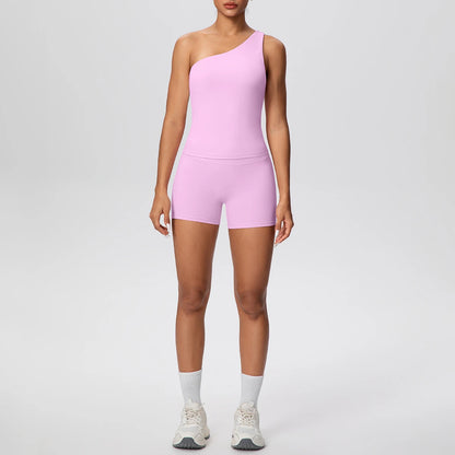 The Sculpt One-Shoulder Set