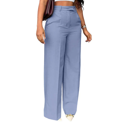 Wide Leg Straight Dress Pants