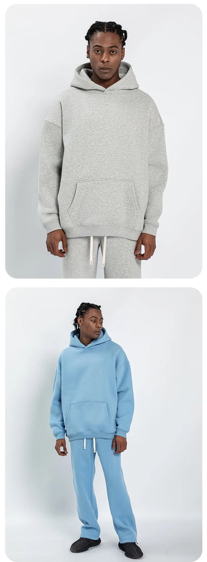 Fleece Lined Hoodie & Jogger Tracksuit Set