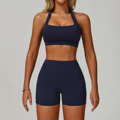 High Waist Leggings Top Yoga Set