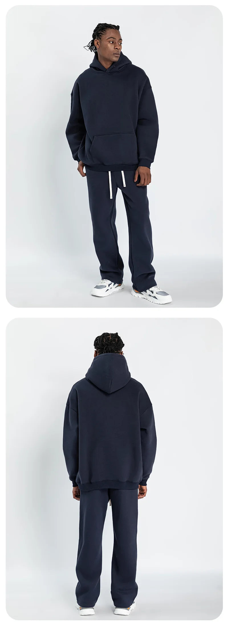 Fleece Lined Hoodie & Jogger Tracksuit Set