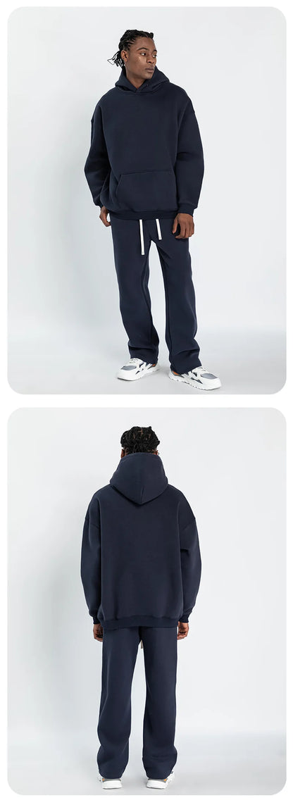 Fleece Lined Hoodie & Jogger Tracksuit Set
